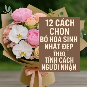 12 cách chọn bó hoa sinh nhật đẹp theo tính cách người nhận