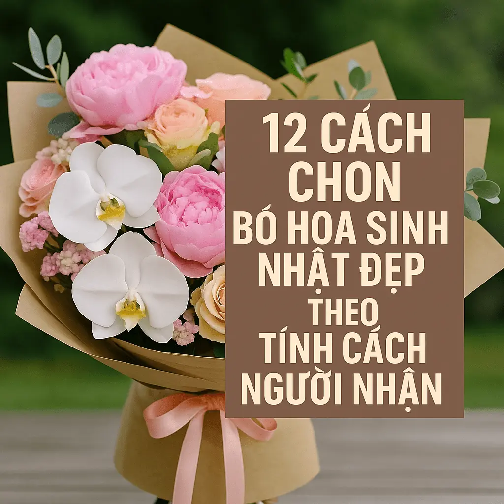 12 cách chọn bó hoa sinh nhật đẹp theo tính cách người nhận