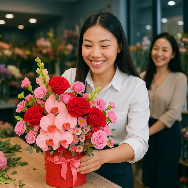 Shop hoa gần Quận 1 – Giao hoa nhanh, cắm tỉ mỉ tại Hoa Gửi Yêu Thương