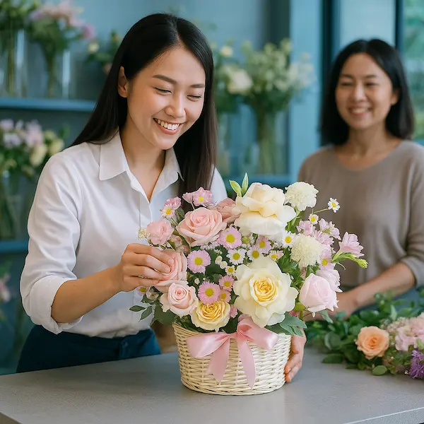 Shop hoa tươi theo yêu cầu với dịch vụ thiết kế hoa cá nhân hóa, giao nhanh tại TP.HCM